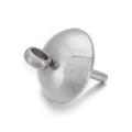 Detalle de copela de acero inoxidable con pin y asa para colgantes de perlas - 6mm (KLJ5076-Z)