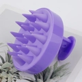 Scalp massage hair brush in bright purple finish with 19 silicone bristles - 19-Tooth Scalp Massage Brush (Purple)
