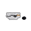Pin esmaltado con cuatro caras de gatos y frase Tell Your Cat I Said Pspsps - Cabezas de Gato PSPSPS / C2776-3/Dile a Tu Gato