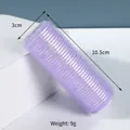Dettaglio bigodino viola con dimensioni 3 cm di diametro e 10,5 cm di lunghezza - Medio / Viola