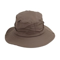 Quick-dry hiking bucket hat in dark brown with breathable mesh and wide sun-shading brim - One Size(58cm) / Coffee