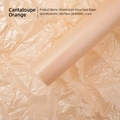 Pearlescent melon orange tissue paper for floral wrapping with crinkle texture, 50x70cm - 50*70cm (20 Sheets/Pack) / Pearlescent Cantaloupe Orange