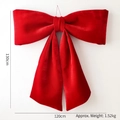 Large red velvet Christmas bow decoration, 120cm width, for Christmas tree or hotel ornaments - 120cm Butterfly / Red