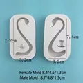 3D swan neck silicone mold for fondant and chocolate cake decoration DIY craft - Couple Swan Mold