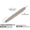 Waterdichte meerlaagse roestvrijstalen schakelarmband in zilver met verlengde sluiting - Staal Kleur Armband (17.5+5cm)