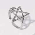 Silver Hollow Star Style (JR345-S7)