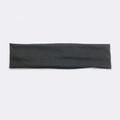 Elastic wide cotton sports sweatband for running and gym in dark grey finish - Iron Grey