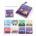 Educational 3D baby cloth book featuring colorful transportation series illustrations - Transportation Series