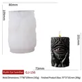 3D mystical eye guardian silicone candle mold with hand-shaped relief for DIY art - Mysterious Eye Guardian GJ-156