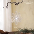 Sparkling silver acrylic snowflake ornament 15cm for Christmas tree decoration - Snowflake Flower Shape (15cm)