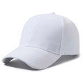 Berretto da baseball classico in twill di cotone bianco con design a sei pannelli - Bianco