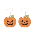 Süße glitzernde orangefarbene Kürbis-Ohrhänger für festliche Halloween-Kostüm-Accessoires - Kürbis Ohrringe