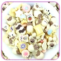 Harzzubehör cremefarbene Serie Mix