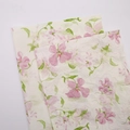 White tissue paper with floral print in smooth and crinkled textures for bouquets - 50*68cm / Cherry Blossom Sydney Paper [Deep Pink]