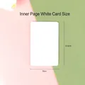 White rounded DIY inner card insert in 9.5cm x 6cm size for albums and scrapbooks - White Inner Card / Small
