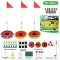 Set de golf LED enfant avec 3 cibles, 18 balles, clubs et tapis pour jeux d'intérieur - Jeu de Lancer de Golf Lumineux (Ensemble Standard 3 Cibles) / Configuration à 3 Cibles Lumineuses / Coloré