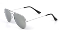 Silver Frame White Mirror Lens
