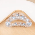 Transparent hair claw clip featuring cartoon angel and snowflake patterns for Christmas - Christmas Angel