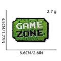 Macro shot of Game Zone pixel patch with 6.6cm width and 4.5cm height measurements - Game Patch 5# (GAME ZONE)