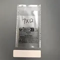 Transparent PP self-sealing bags with warning labels and 7x12cm size 200pcs pack - 7x12cm