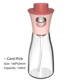 Pulvérisateur d'huile en verre rose 150ml 168x63mm vaporisateur pour salade et cuisine - 150ML / Kaki Rose