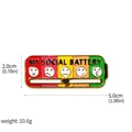 My Social Battery rainbow slider pin with emotional status icons and movable pointer - Social Battery Emoji Brooch