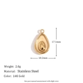 Avocado Pendant - Gold