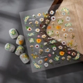 3D floral daisy nail art stickers with delicate crystal accents and decorative rhinestones - Daisy Style (CO-308)