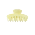 Pince à cheveux motif marbre jaune pâle pour femme sur un fond blanc professionnel - 9.5CM Arête-Jaune