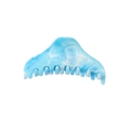 Elegant blue marble texture acrylic hair claw clip with a minimalist wavy design - 9CM Hanger Style-Blue