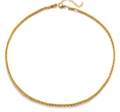Collana a catena in acciaio inossidabile dorato per donna con chiusura a moschettone - Larghezza 2.4mm-Lunghezza 40+5cm / Oro