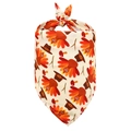 Dog Thanksgiving turkey print bandana on beige fabric for festive holiday pet decoration - S / Turkey Hat