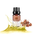 LurnaoQueen 10ml Fennel Pure Essential Oil in amber glass bottle with yellow oil splash - Fennel (single Ingredient)