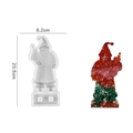 3D Kerstman siliconen mal voor DIY hars ornamenten, afmetingen 20,5cm bij 8,2cm - Kerstman