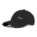 Berretto da baseball nero in cotone con logo The Angle e ricamo alla moda - Regolabile / Nero