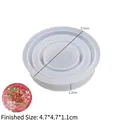 Détails du moule rond en silicone de 5,5 cm pour pendentifs en sable avec dimensions - Moule de Pendentif Rond à Sables Mouvants