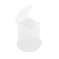 Clear plastic storage box filled with heart-shaped white eyelash glue lint-free wipes - Plain Bottle / White