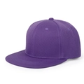 Klassische violette Hip-Hop-Baseballkappe mit flachem Schirm und Sechs-Panel-Struktur - Lila