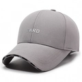 Breathable dark grey mesh baseball cap featuring FARD 3D embroidery and casual outdoor style - Light Gray