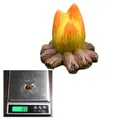 Miniature resin campfire figurine for fairy garden landscapes, 2.5cm campfire model - Bonfire
