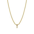 Gold snake chain necklace featuring a diamond-encrusted letter J pendant for women - Letter J