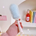 Weiße Massage-Haarbürste mit hellblauem Luftkissen für langes Haar und Kopfmassage - 1# Oval Cremeblau