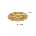 Oval sand camo embroidered SPORT WEAR patch for DIY tactical clothing and gear decoration - GZ-3183 Style (7.3x3.4cm)