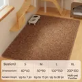 Brown sisal cat scratcher mat size chart for small to extra large pet breeds - S (40x60cm) / Brown