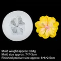 Stampo in silicone a rosa 3D per fondant e candele con specifiche di dimensioni - 2#A160 Peonia / Trasparente