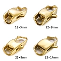 Chiusure a moschettone in acciaio inossidabile dorato in quattro dimensioni - 22*8mm / Oro