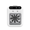 Draagbare USB mini luchtkoeler met sproeifunctie en verstelbaar ventilatierooster in wit - Mini Bevochtigende Luchtkoeler / Wit