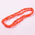 Irregular natural red agate stone beaded bracelet for DIY jewelry making and healing - Orange Red