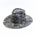 Cappello da cowboy occidentale mimetico digitale con tesa larga per il sole - Adulto 58cm Taglia Unica / Mimetico Blu