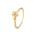 Bague minimaliste plaquée or avec motif palmier élégant pour un look d'été tropical - US 7 / Doré